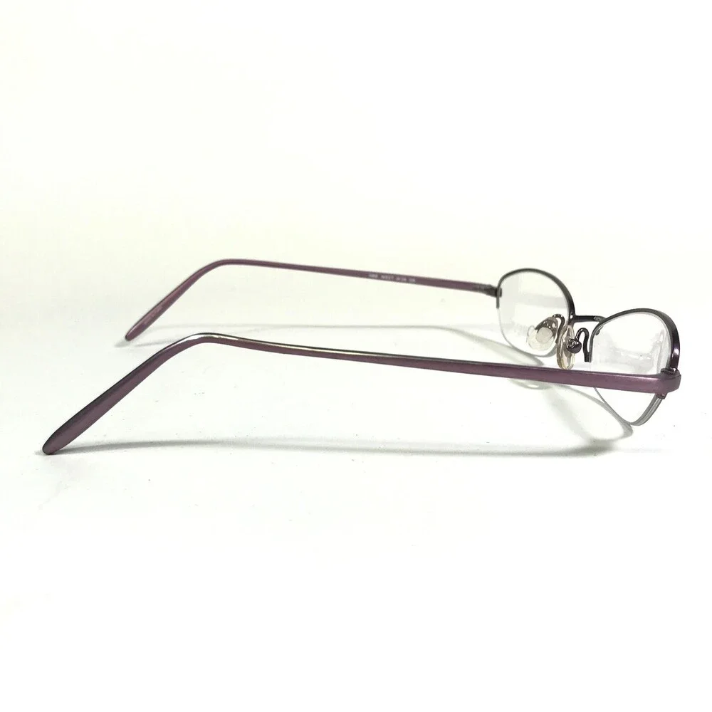 Nine West Petite Eyeglasses Frames 321 W39 Purple Cat Eye Half Rim 49-19-135